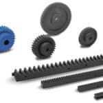 Polyamidista valmistetut hammaspyörät ja hammastangot