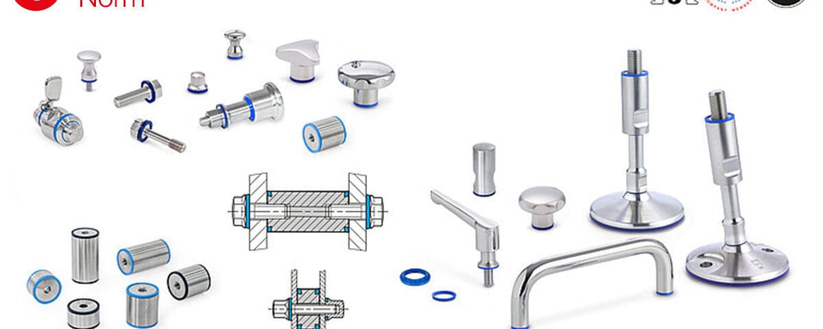 Ganter Norm Puhdas ratkaisu: vakioelementit hygieenisellä designilla
