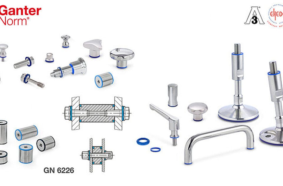 Ganter Norm Puhdas ratkaisu: vakioelementit hygieenisellä designilla