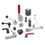 Ganter Norm koneosat, lukitussalvat, kiristysvivut, kiilapuristimet