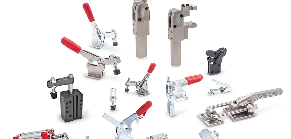 Ganter Norm koneosat, pikalukitsimet, vetolukitsimet, koukkukiinnittimet